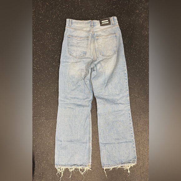 High Rise Distressed Blue Jeans - Picture 2 of 3